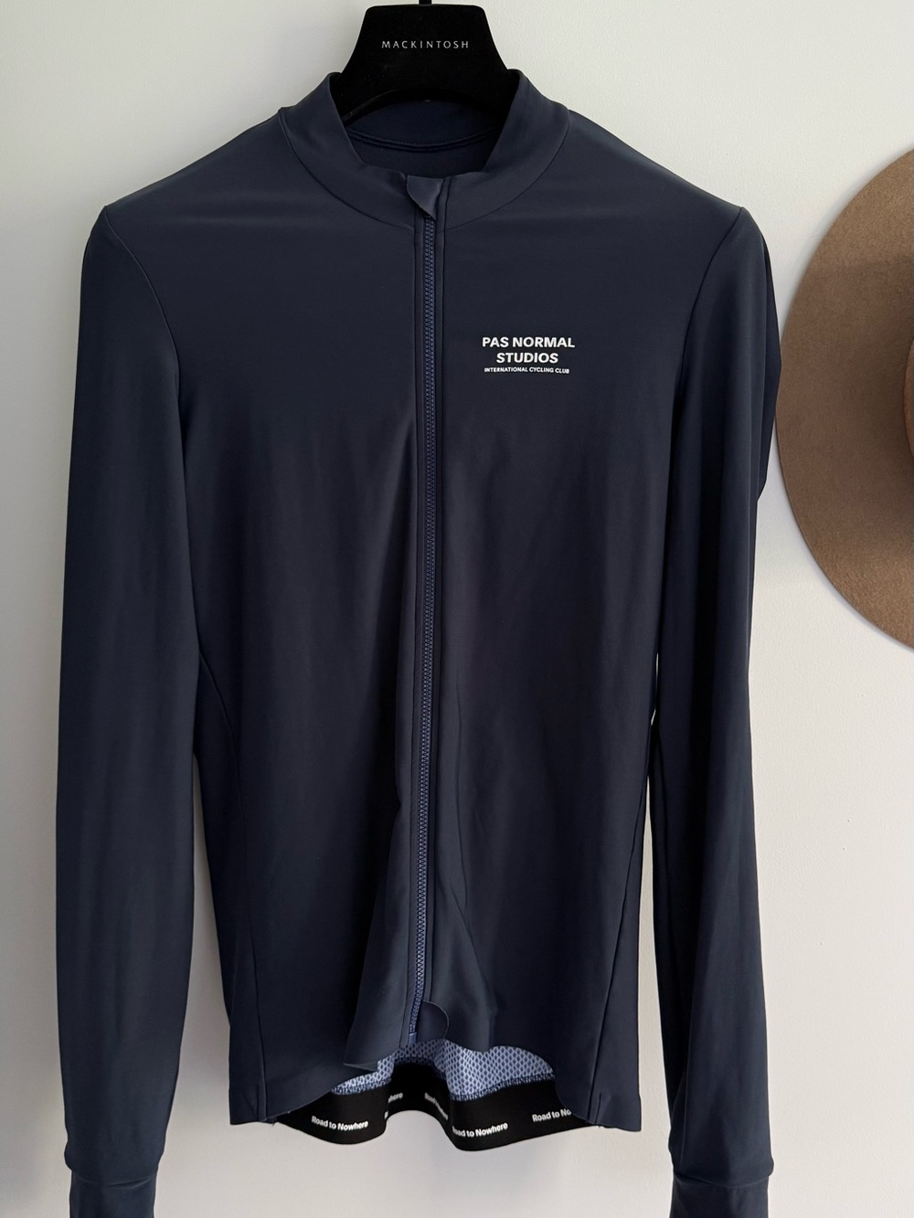 Pas Normal Studios Women's/Man’s essential Navy Long Sleeve Cycling Jersey